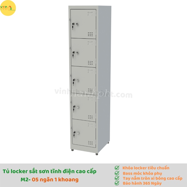Tủ sắt locker 5 ngăn kiểu TS985-1K